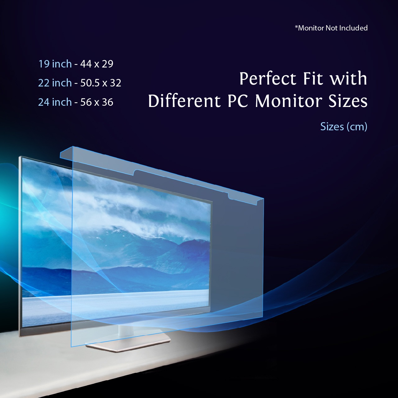 TV Cover & Monitor Cover Anti-blue Light Acrylic Hanger Screen ...