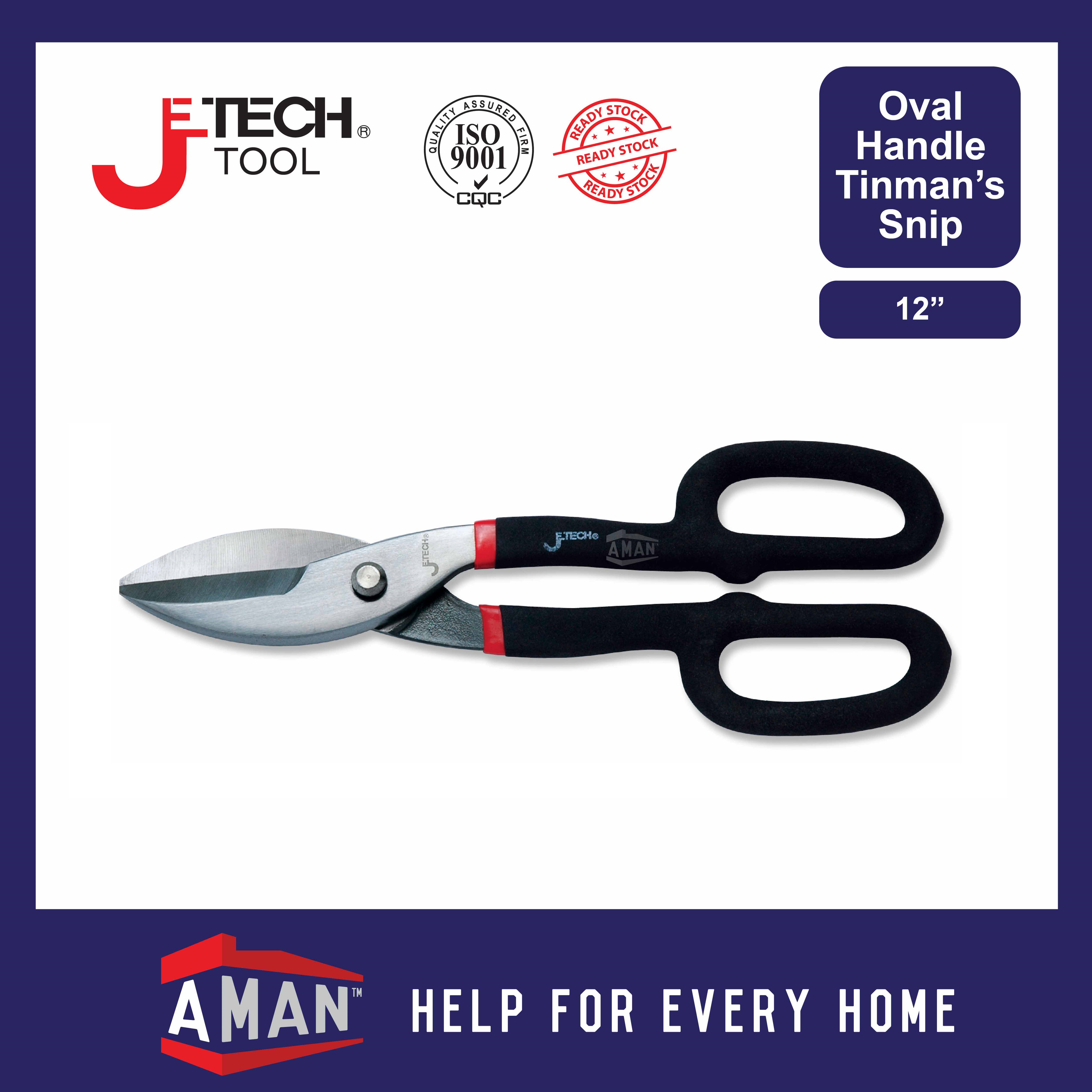 JETECH Tinman Snip Tinman Scissor Tin Snip Zinc Sheet Cutter Metal ...