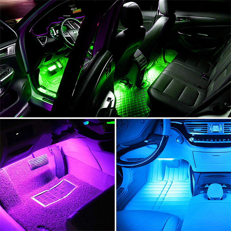 MKZCAR Led Bawah Kaki Car Led Light Lampu Kaki Kereta Rgb Light Lampu ...