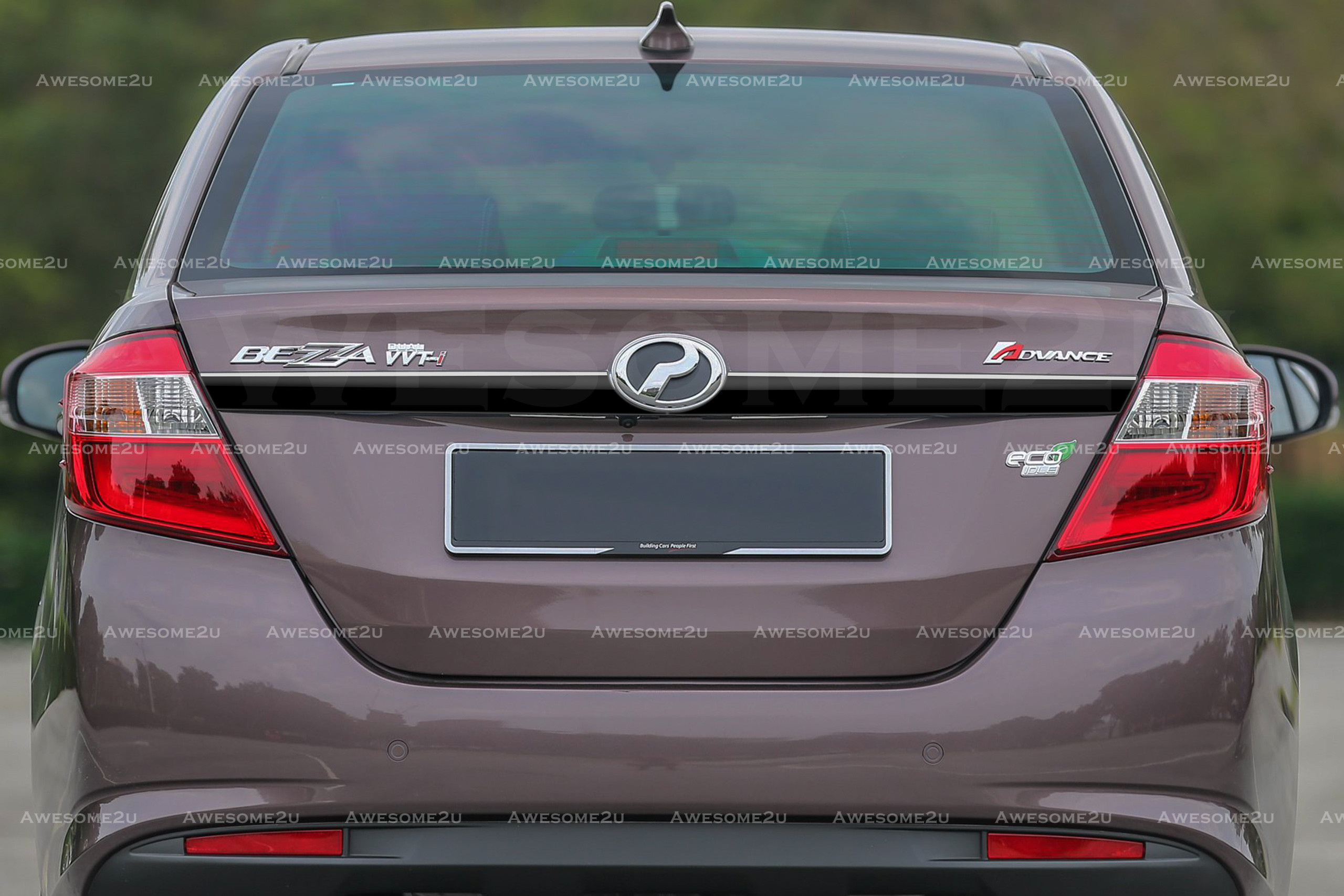 Awesome2u Perodua Bezza Old 2016-2019 Car Rear Tail Gate Trim Garnish ...