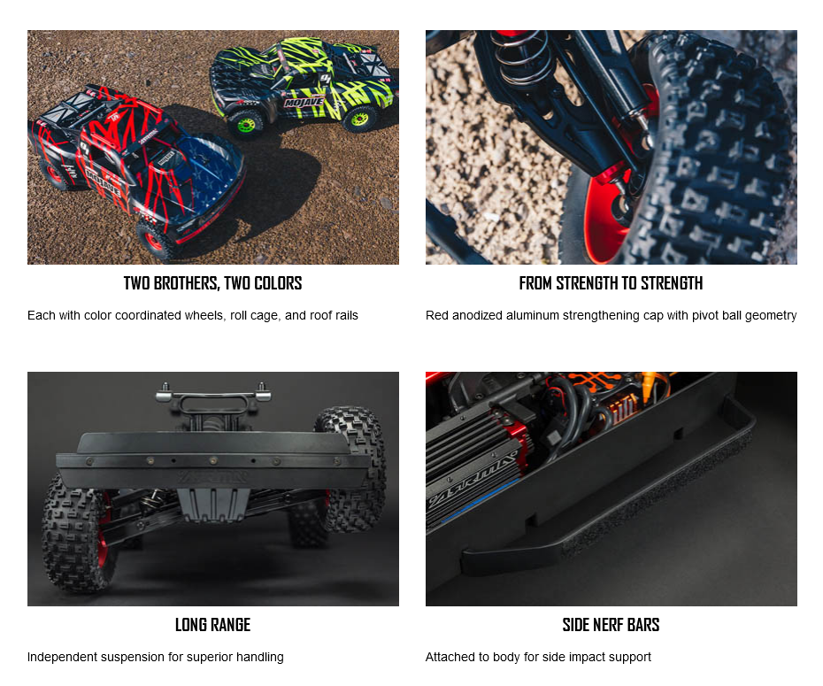 Nuovi Stivali DBoots V2 Arrma Mojave 6s BLX Pneumatici Fortress E Ruote
