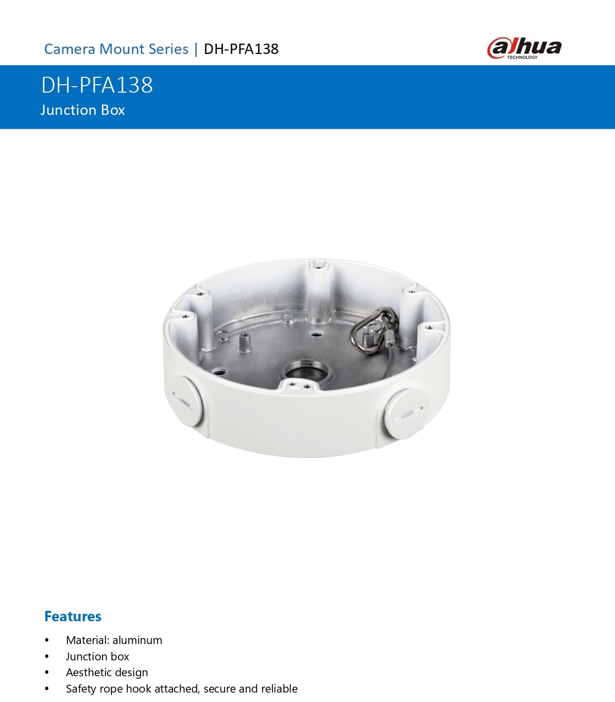 Dahua Outdoor Weatherproof CCTV Camera Aluminum Junction Box Wall ...