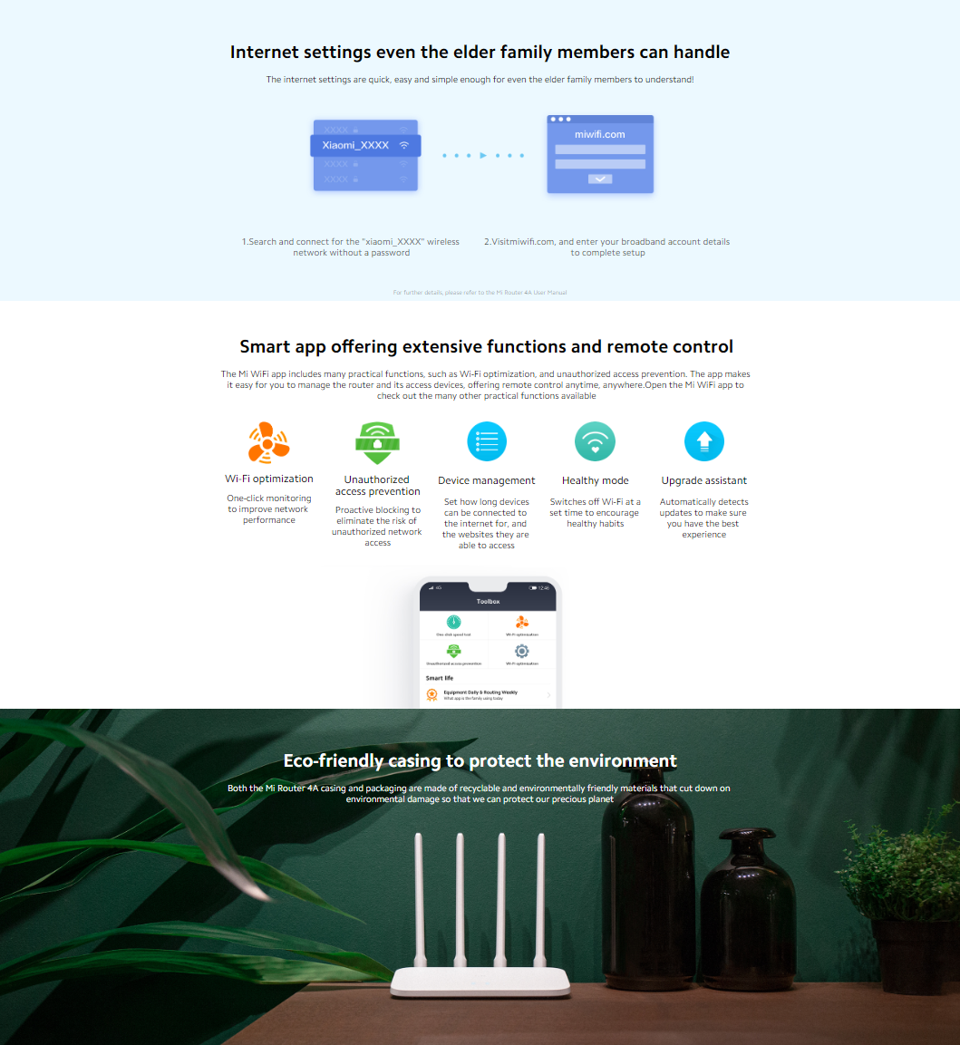 Xiaomi Router 4A Gigabit Edition WiFi 6 5Ghz (Dual-Core Full Gigabit ...