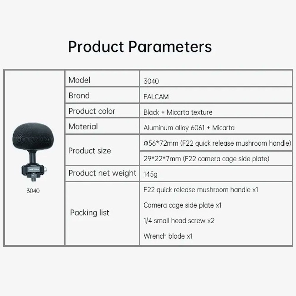 Ulanzi Falcam F22 Quick Release Mushroom Handle Hand Grip Cage Mount ...