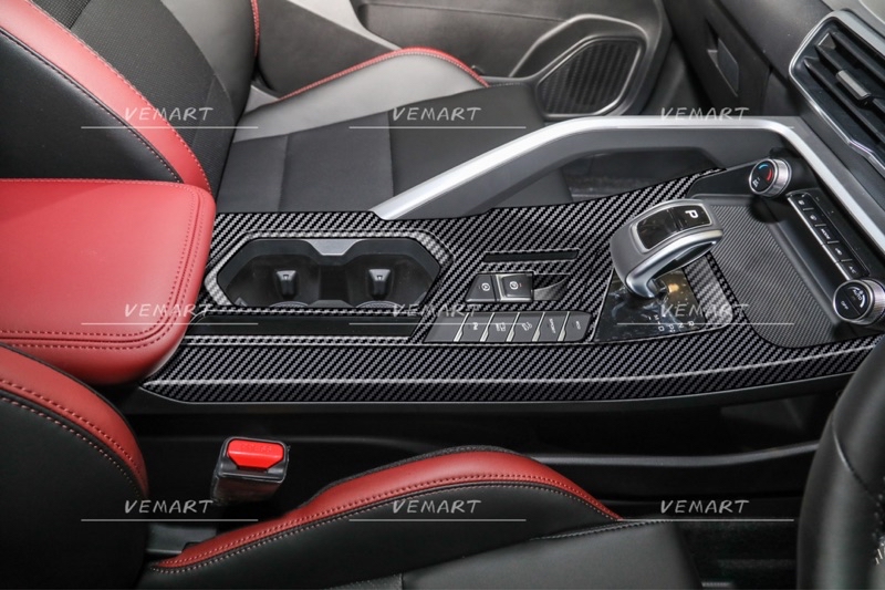 Vemart proton x50 car carbon fiber gear shift panel frame garnish ...