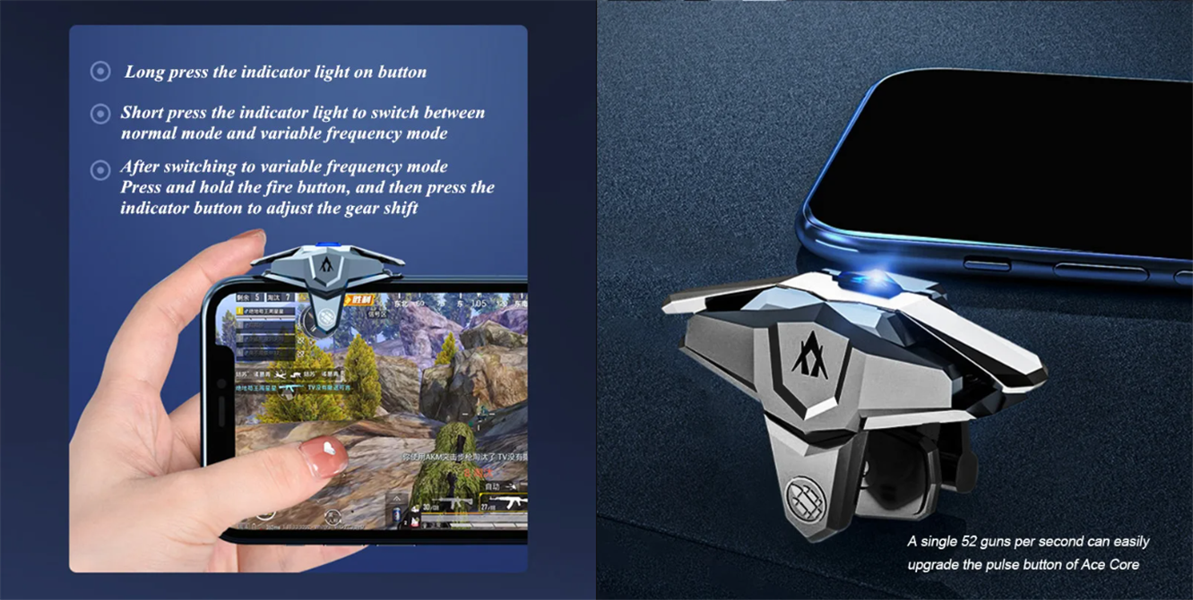 JS66 JS65 S03 Mobile Phone Game Controller Gaming Trigger for PUBG Aim ...