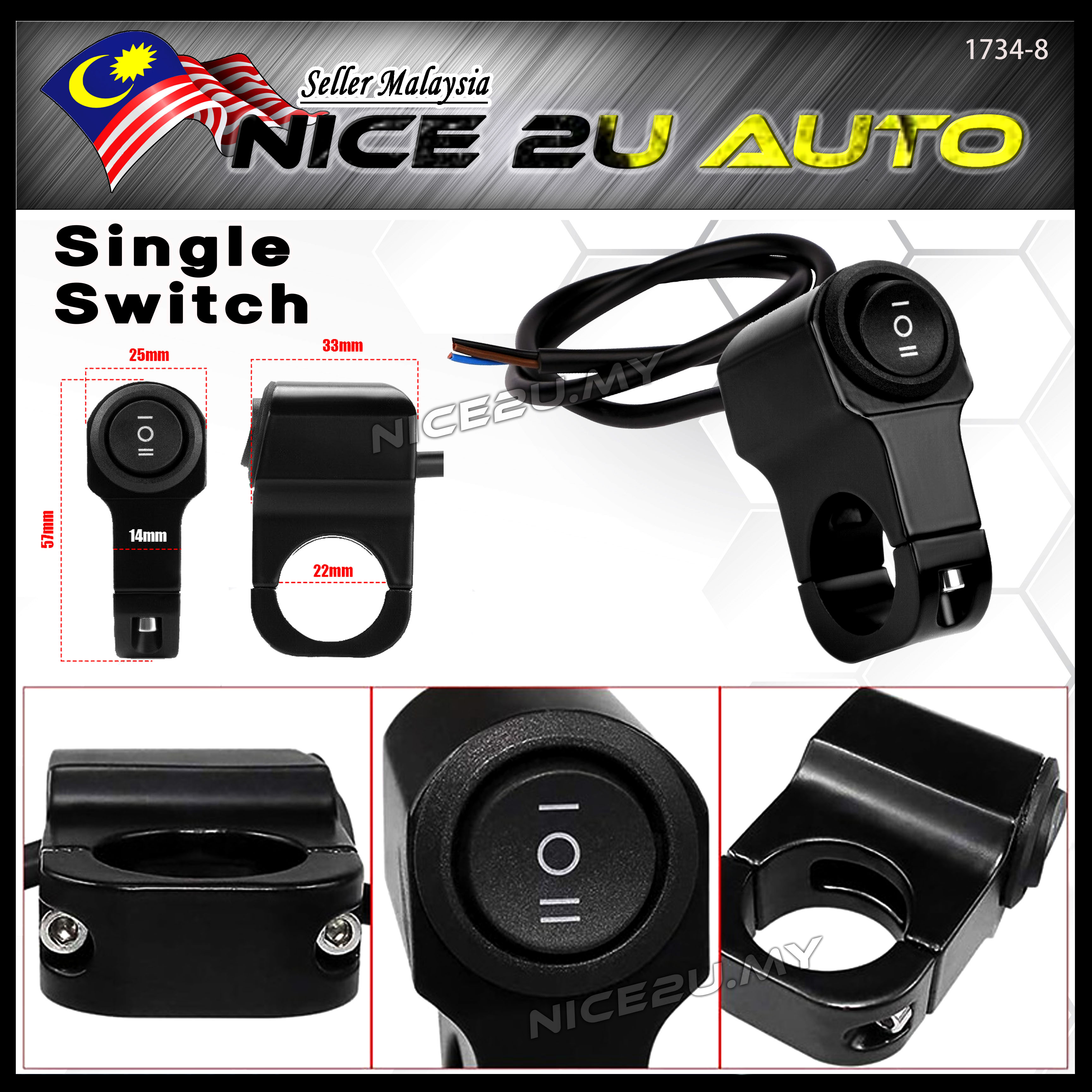 Motorcycle Switch ATV Control Fog Motorcycle Handlebar Switch Reliable ...