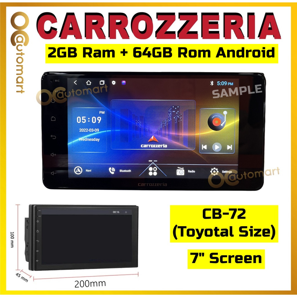 FREE Camera Casing Carrozzeria 2GB Ram Pro-Series Car Android Player 4 ...
