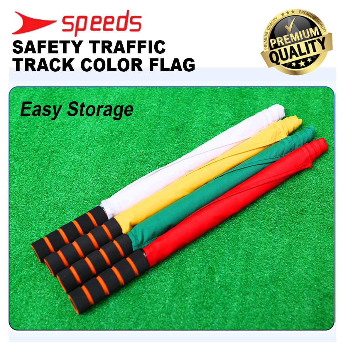 SPEEDS Track & Field Signal Hand Flag Traffic Control Command ...