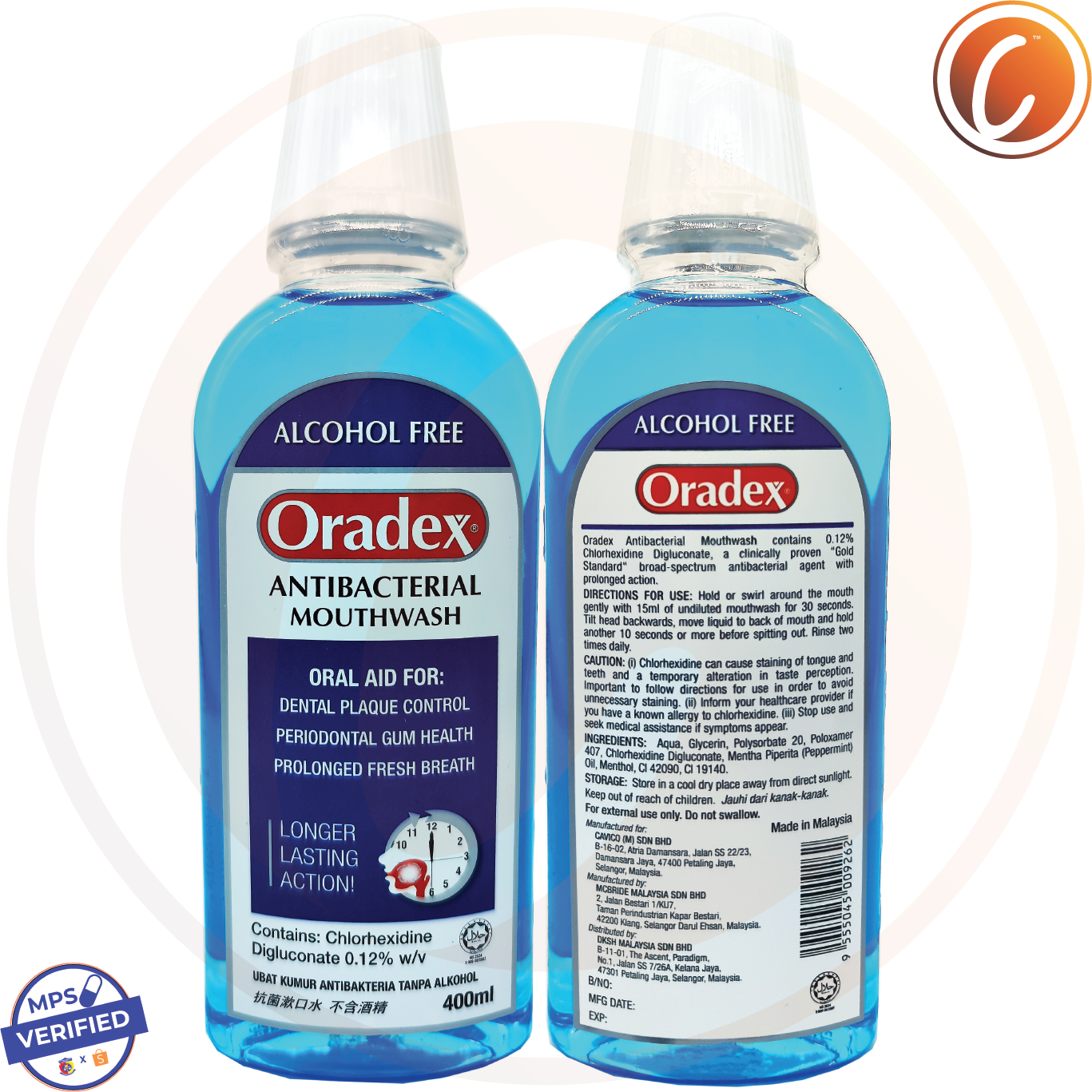 ORADEX Everyday/Antibacterial Mouthwash 400/750ML | Shopee Malaysia