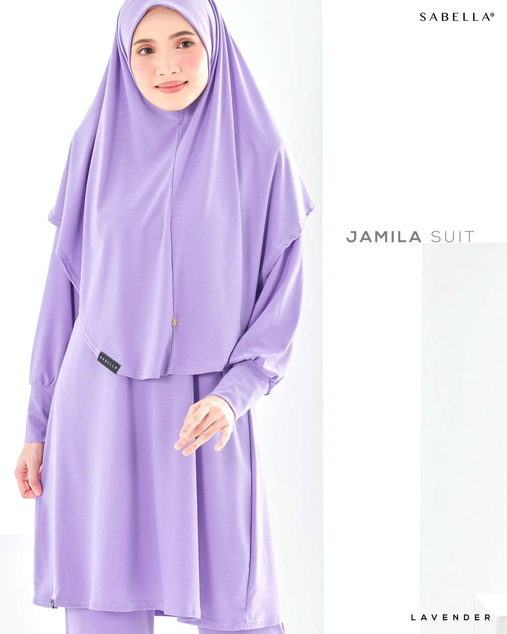 Sabella Suit Muslimah Jamila Ironless Moss Crepe Ready Stock {CHAT UTK ...
