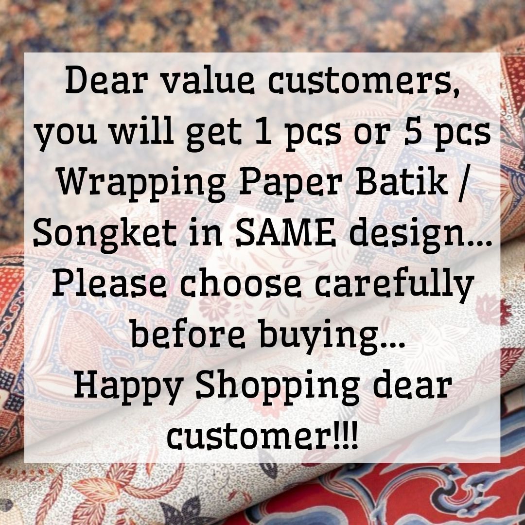 Wrapping Paper Extra Large Kertas Balut Hadiah Corak Batik 礼物纸 Gift ...