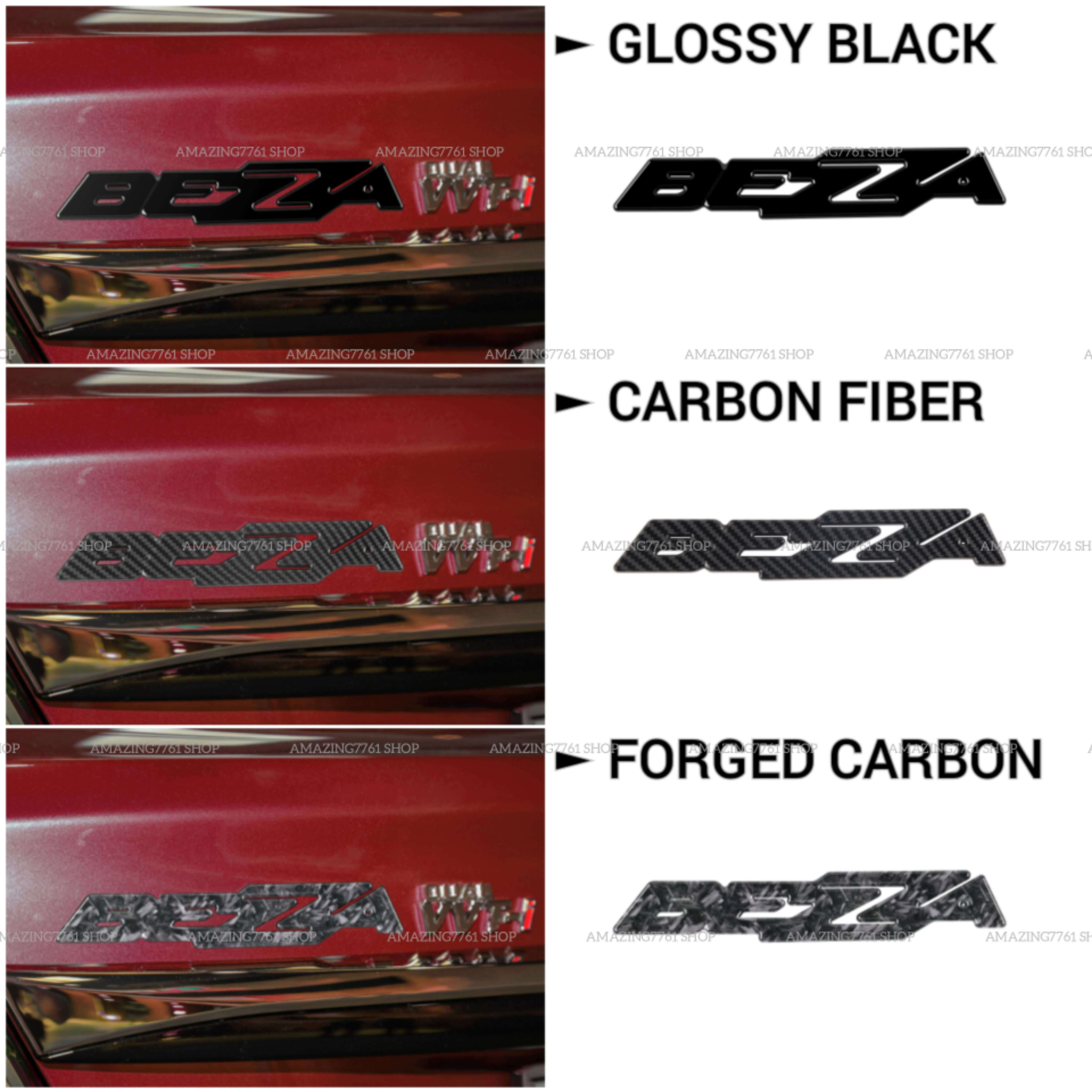 AMAZING PERODUA BEZZA 2016-2024 CAR REAR BEZZA WORD LOGO EMBLEM FRAME ...