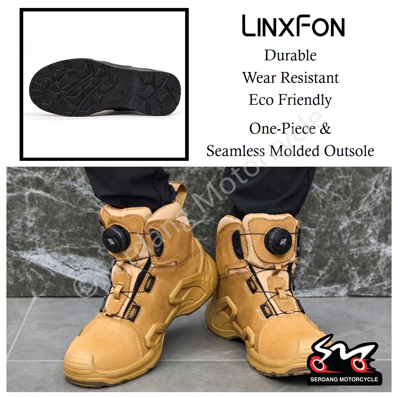 CC PROTECTORS S301 Rattlesnake Water Resistant Riding Shoes Motorcycle ...