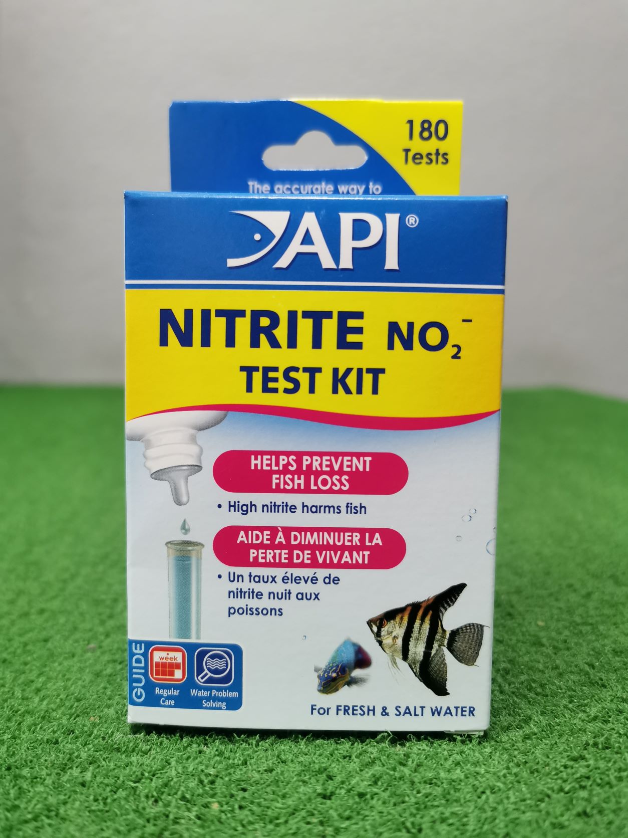 API Nitrite NO2 Test Kit. Pond Aquarium Fresh/Salt Water Tester ...