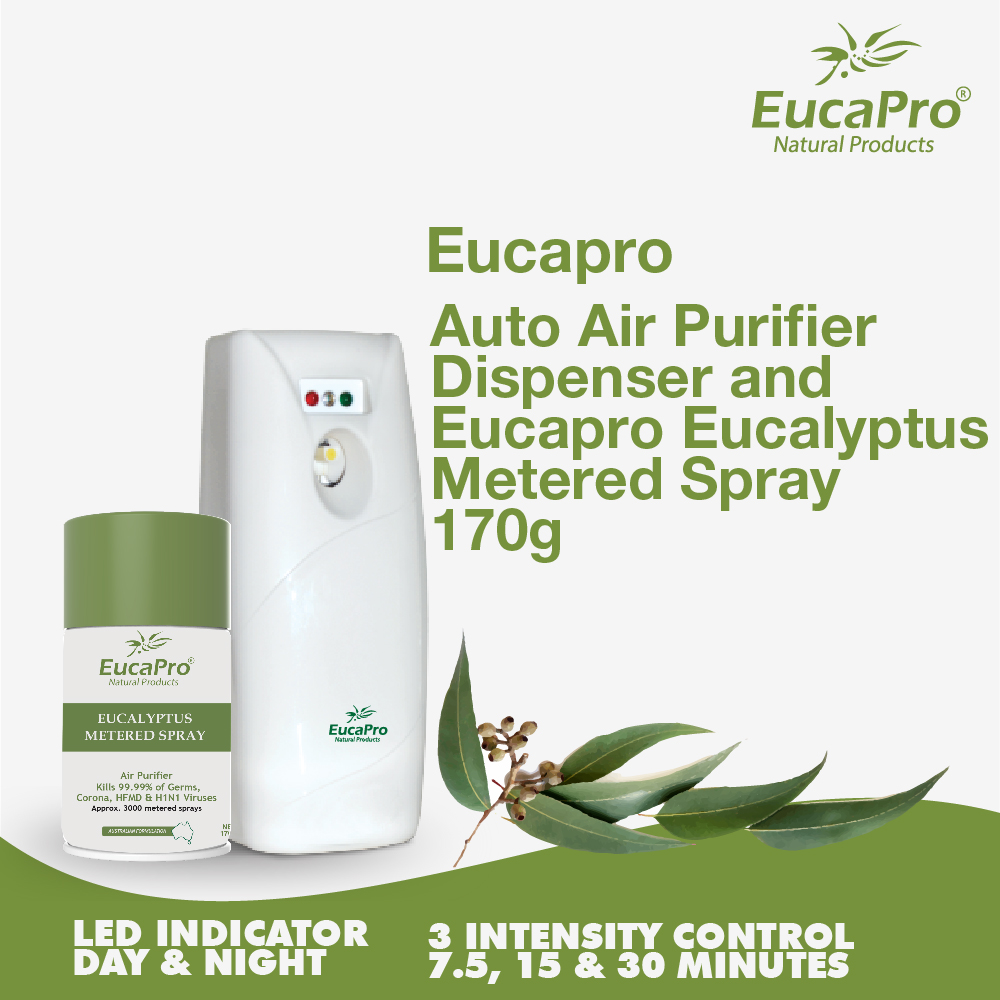 Eucapro Auto Air Purifier Dispenser with Eucalyptus Metered Spray ...