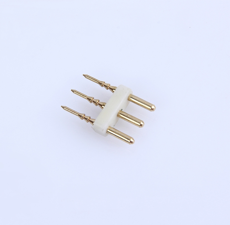 3 Pin Distance 11mm Pin Connector For RGB Running LED Strip Light Pin ...