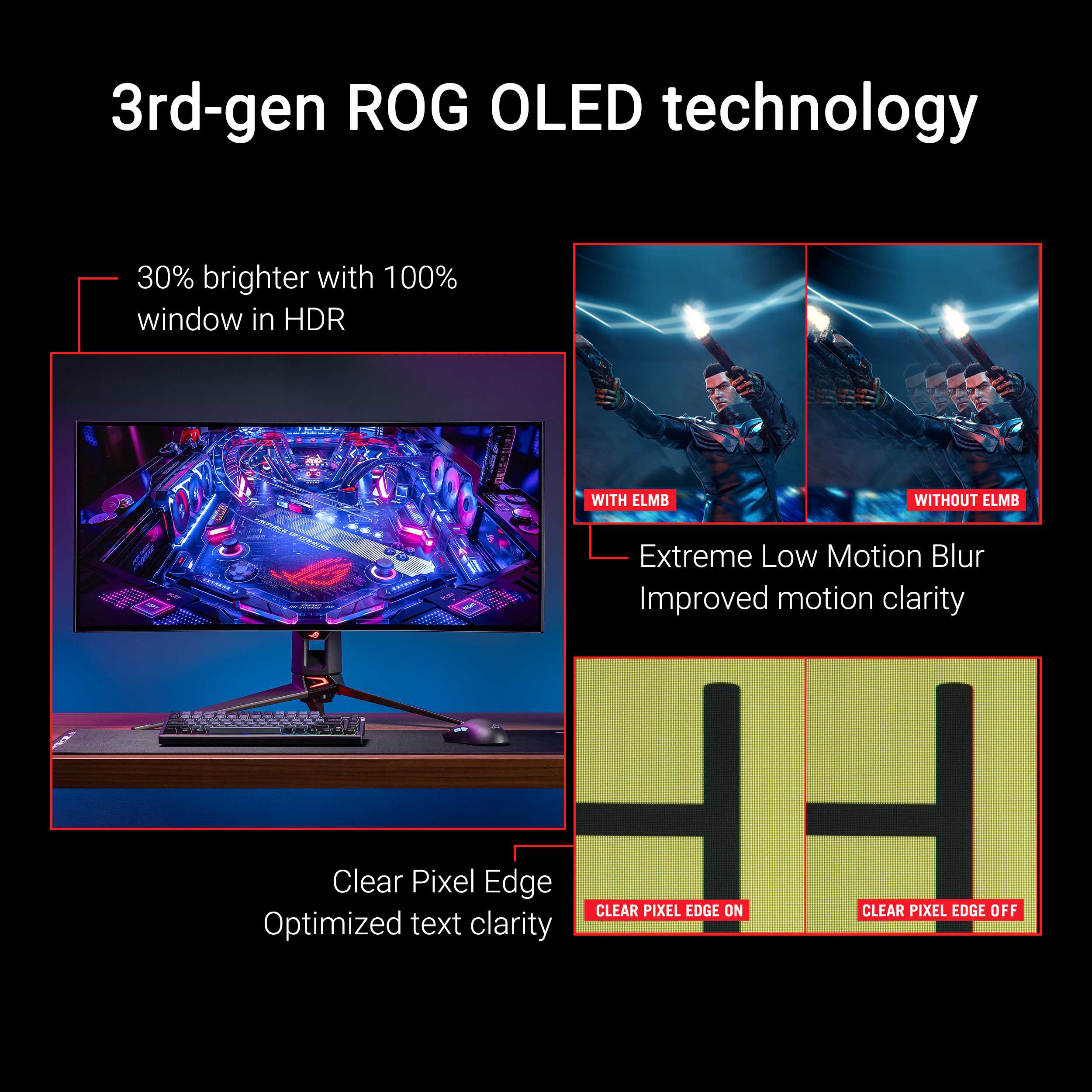 ASUS ROG SWIFT PG34WCDM OLED CURVED GAMING MONITOR ( 33.9