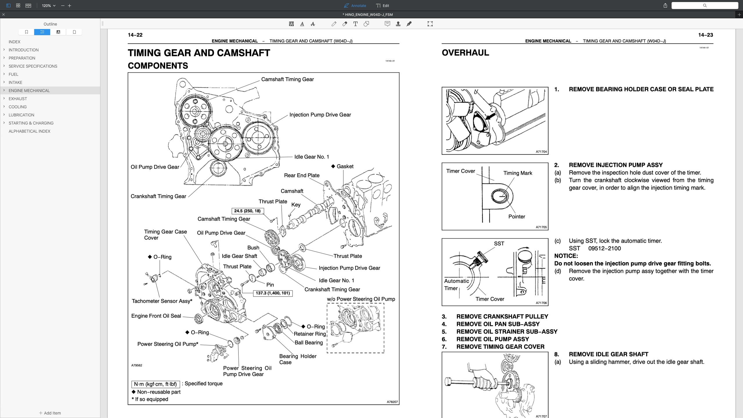 HINO ENGINE W04D-J WORKSHOP SERVICE REPAIR MANUAL | Shopee Malaysia