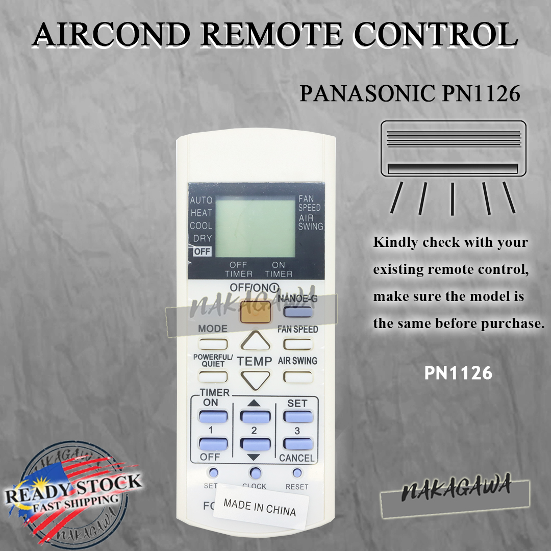 Telecomando per climatizzatore Panasonic A75C2187 CWA75C2166 A75C2166 CWA75C2187 CS-C18BKP