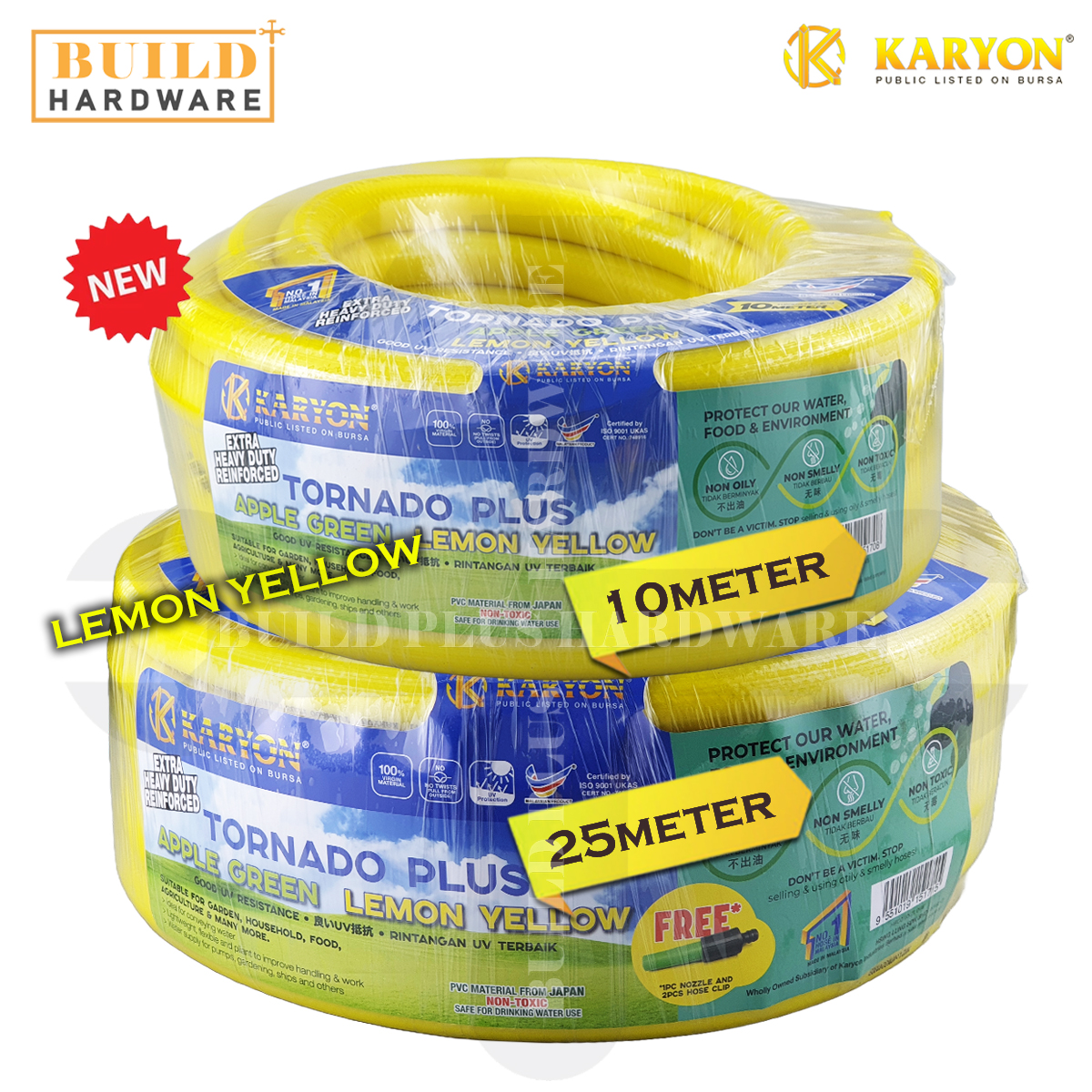 Karyon 5m10m15m20m30m 25mm Reinforced Pvc Flexible Garden Hose