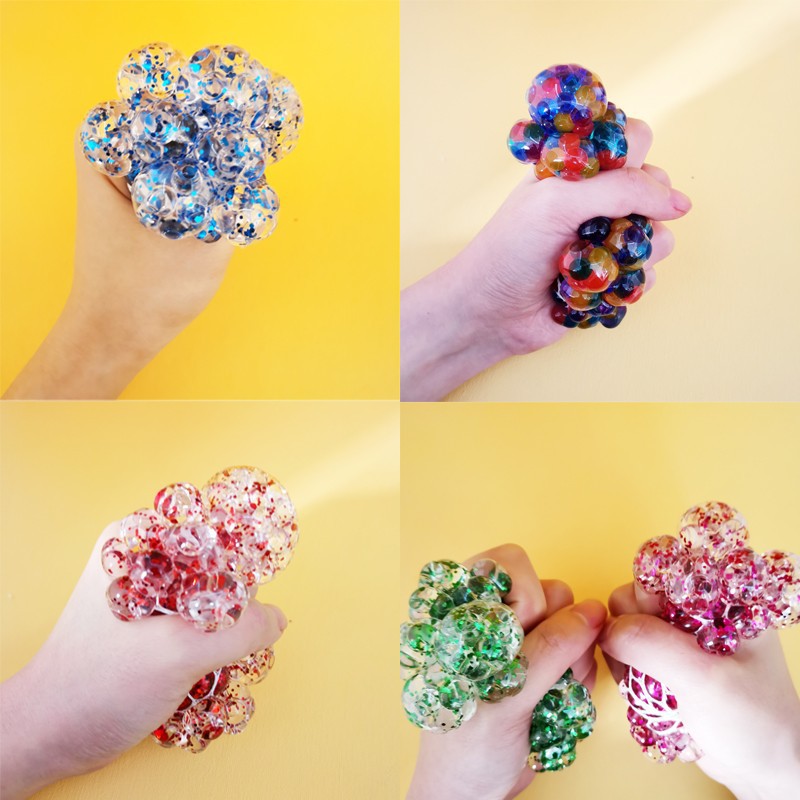 MA HOME Squishy Net Fruity Ball Squeeze Relax Stress Release Fun Toy ...