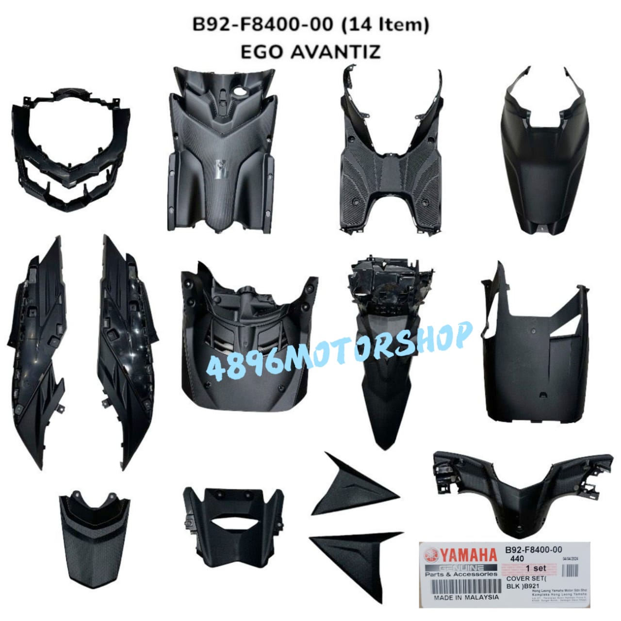 100% ORIGINAL HLY / HLD AVANTIZ EGO BLACK PART INNER SET COVER SET ...