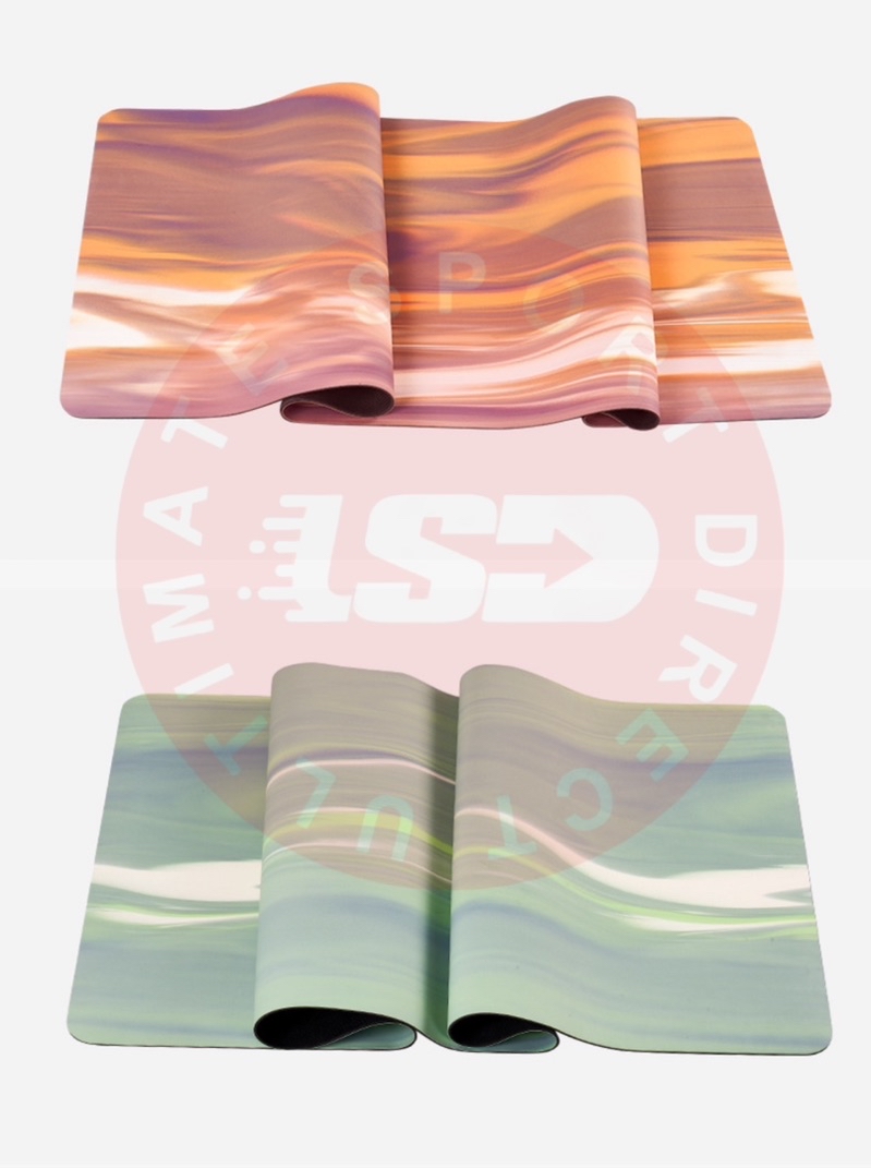 Gradient Color Contrast Non-slip Natural Rubber Yoga Mat PU Local ...