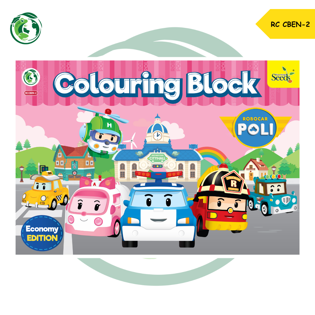 TOAD BOOKS : COLOURING BLOCK ROBOCAR POLI ECONOMY EDITION (RC CBEN ...