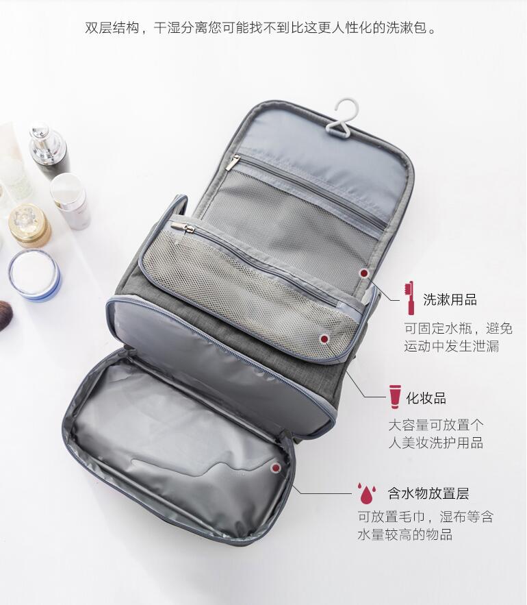 Waterproof Travel Toiletries Wash Bag Small Multipurpose Hook Toiletri ...