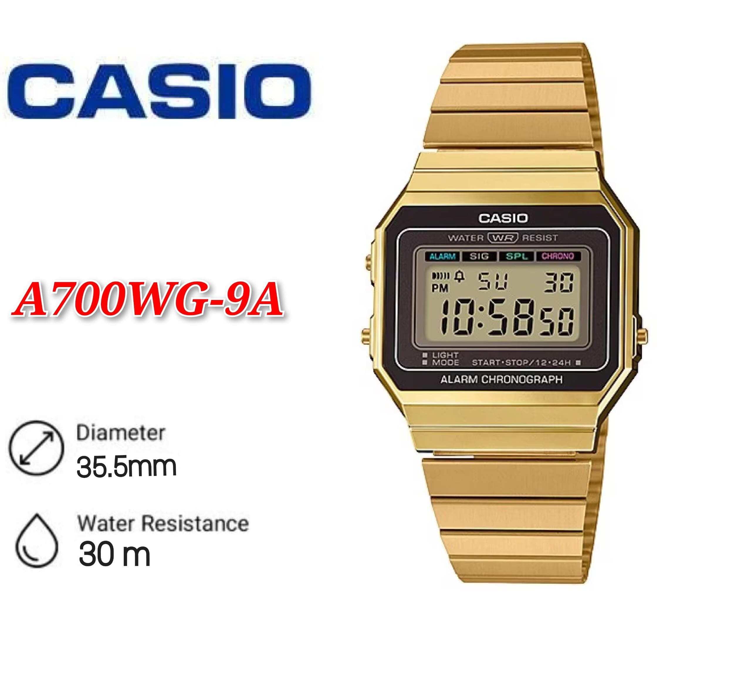 Casio a700 gold deals