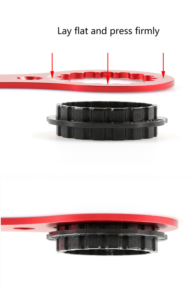 Clé De Retrait Pédalier Creux BB44/BB46 - Outil Vélo - Aluminium Rouge