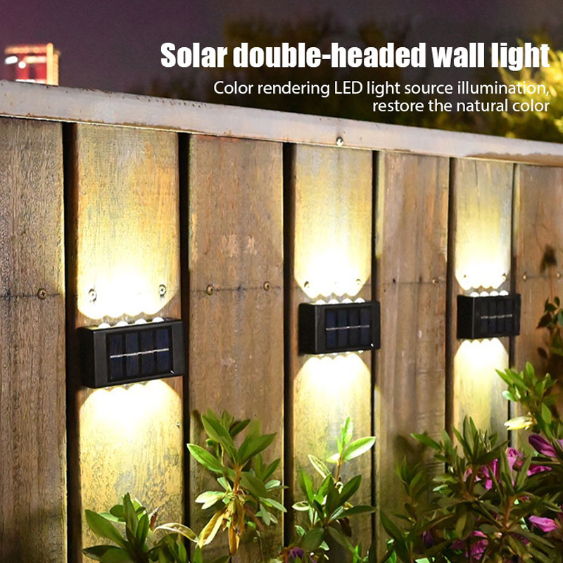 12 LED Solar Wall Light Outdoor Lighting Waterproof Lampu Courtyard ...