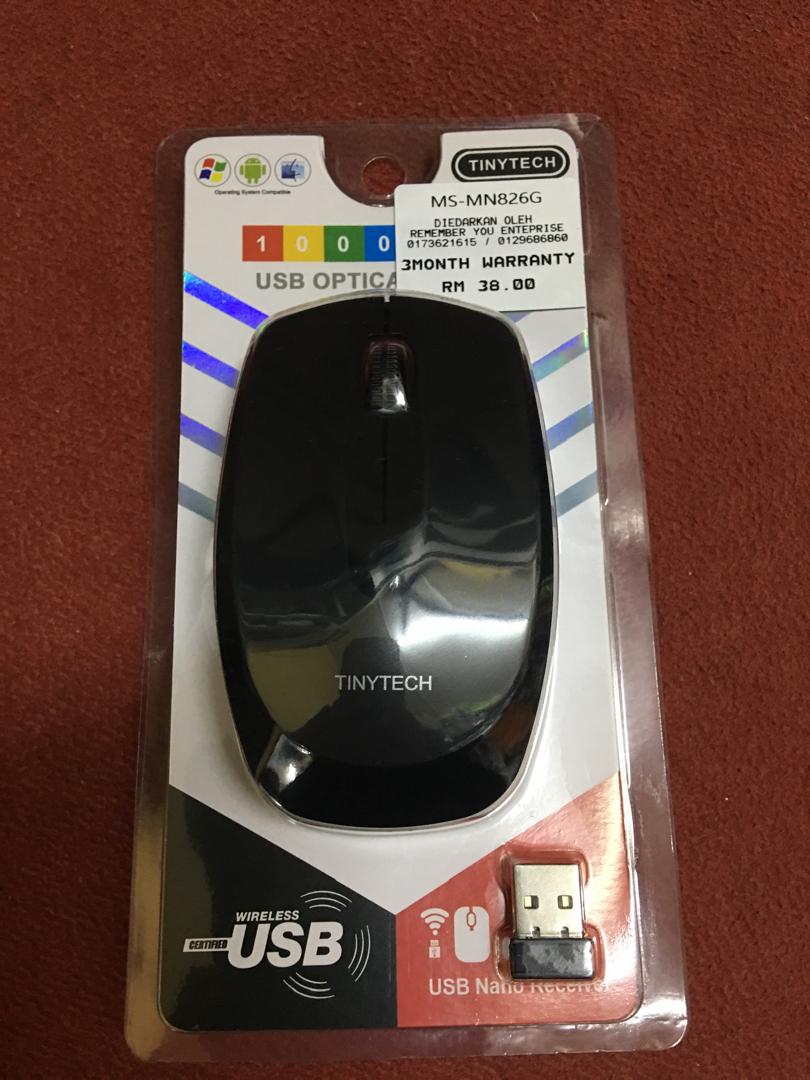 TINYTECH 2.4G USB WIRELESS MOUSE MS-MN826G | Shopee Malaysia