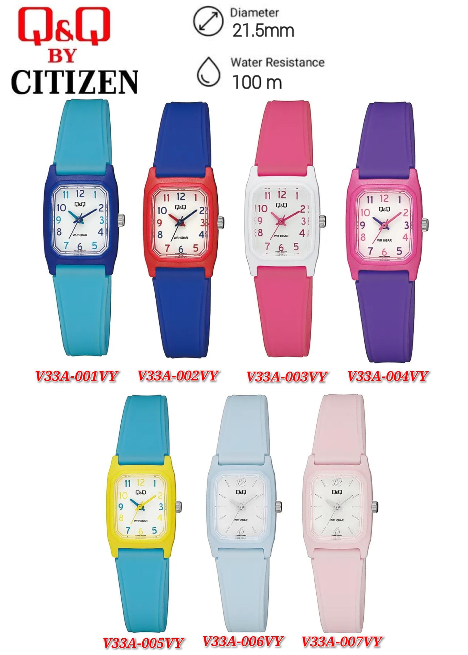 Q&Q Japan by Citizen Kids Resin Analogue Watch V33A | Shopee Malaysia