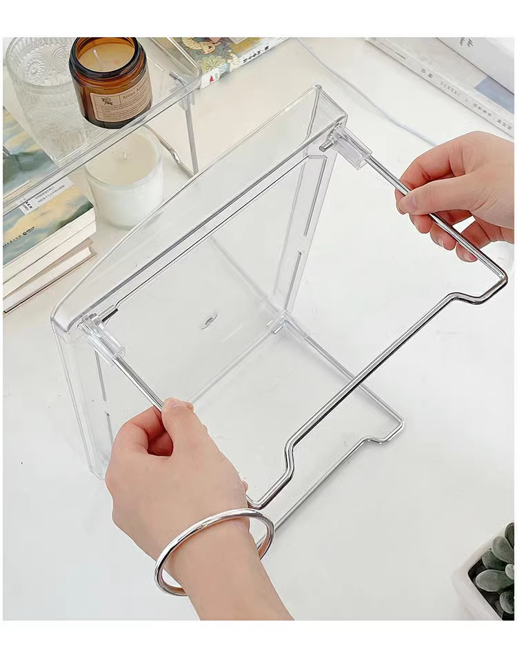 Desk Display Rack Organizer Shelf Cabinet Multi Office Transparent ...