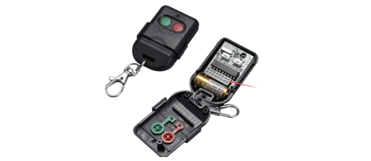 Universal DIP Switch Single Remote Control 433MHz Autogate Door Access ...