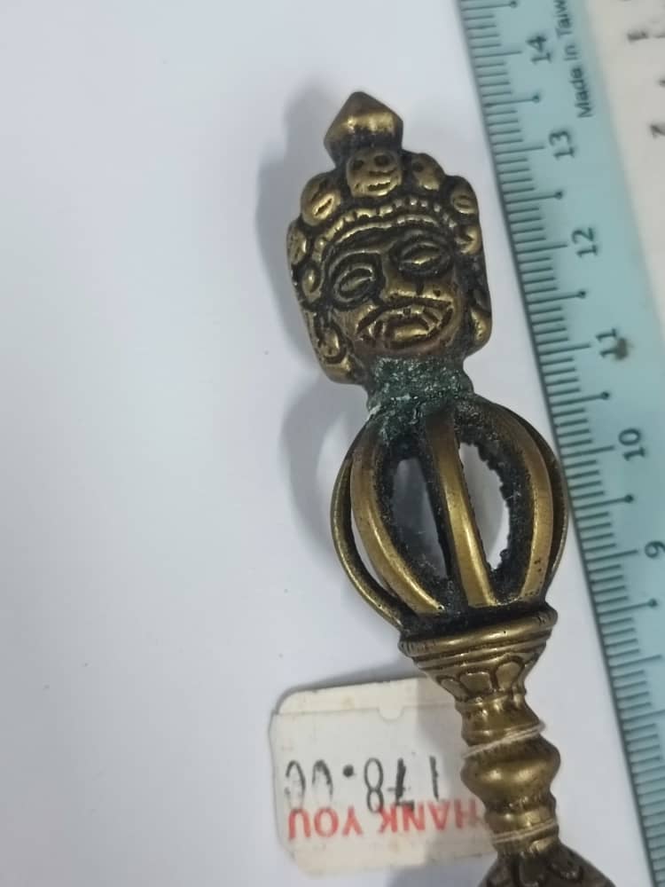 金刚铃 金刚杵 铜质 尼泊尔 密宗用品 佛教 普巴金刚杵 Phurpa | Shopee Malaysia