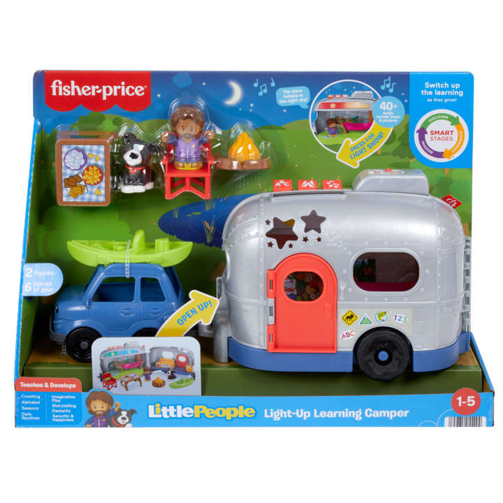 Fisher-Price Little People Light-Up Learning Camper Electronic Toy Rv ...