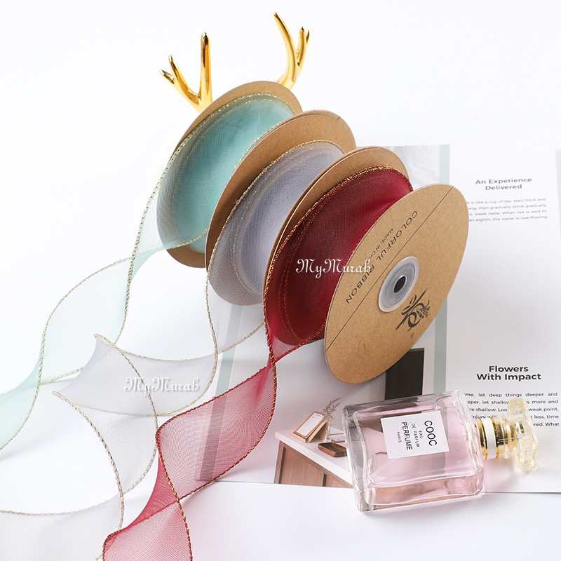 4CM FISH TAIL Ribbon Reben Riben Gift Satin Organza Mermaid Flower ...
