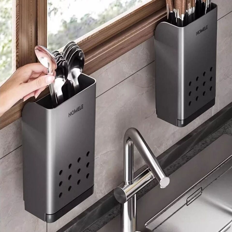 Kitchen Rack Spoon RAck Cultery Rack Holder Sink Rack Wall Mounted ...