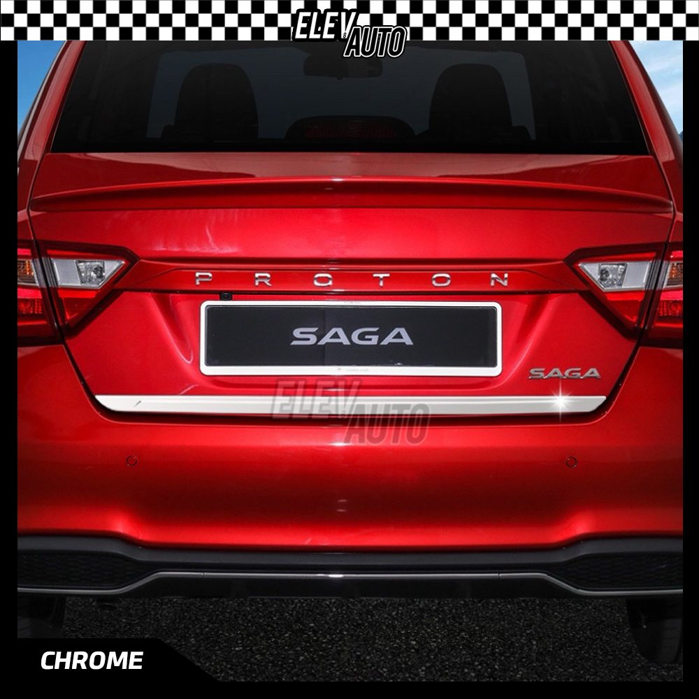 Proton Saga VVT 2016 - 2024 CHROME Rear Tailgate Lining Bumper Trim ...