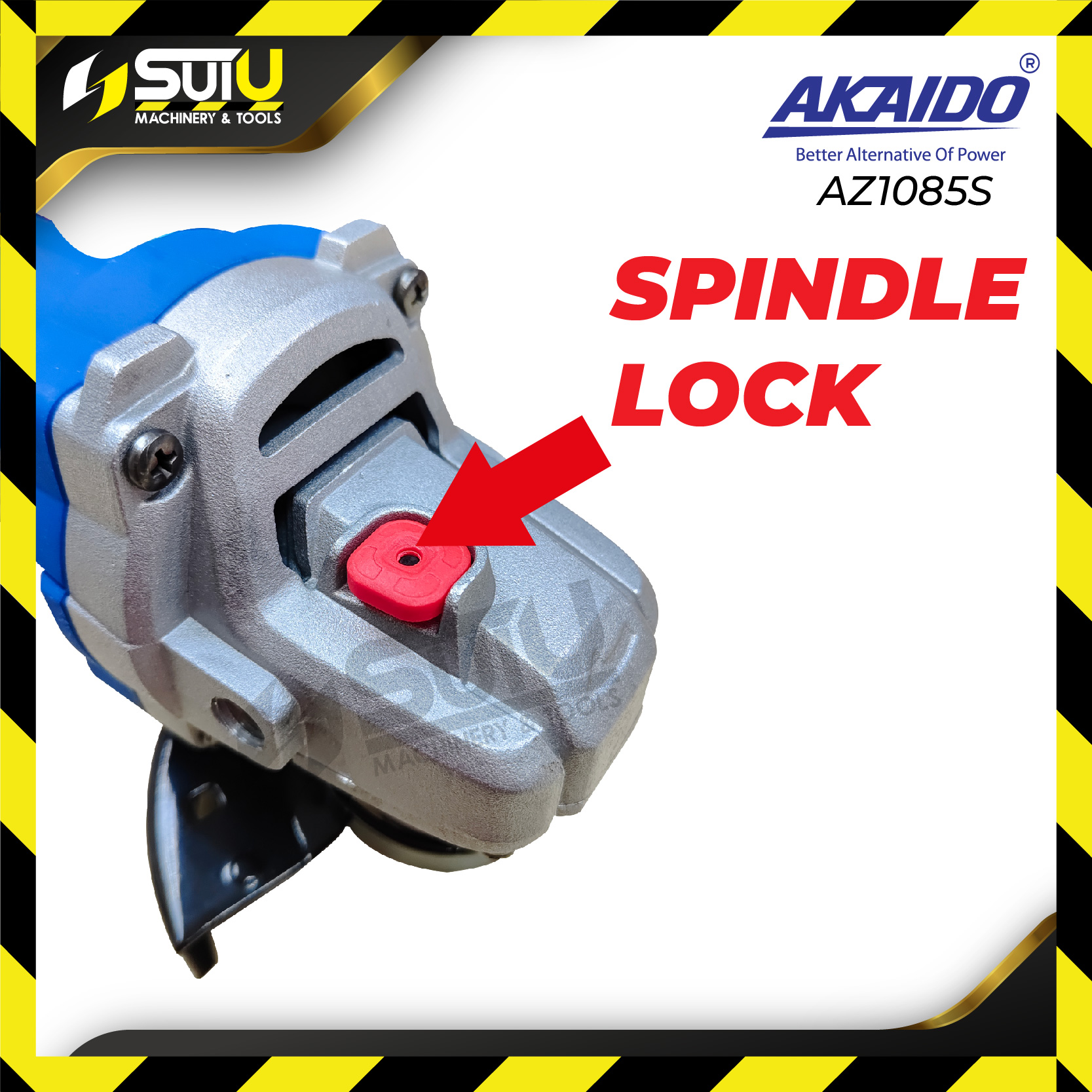 AKAIDO AZ1085S 4" / 100MM Angle Grinder 900W 12000RPM Shopee Malaysia