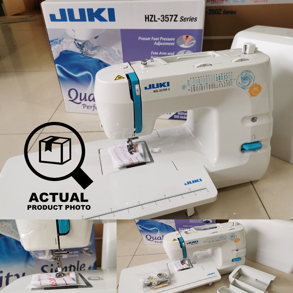 JUKI HZL 357ZP-C Sewing Machine 32 Stitch Patterns + Extension Table ...