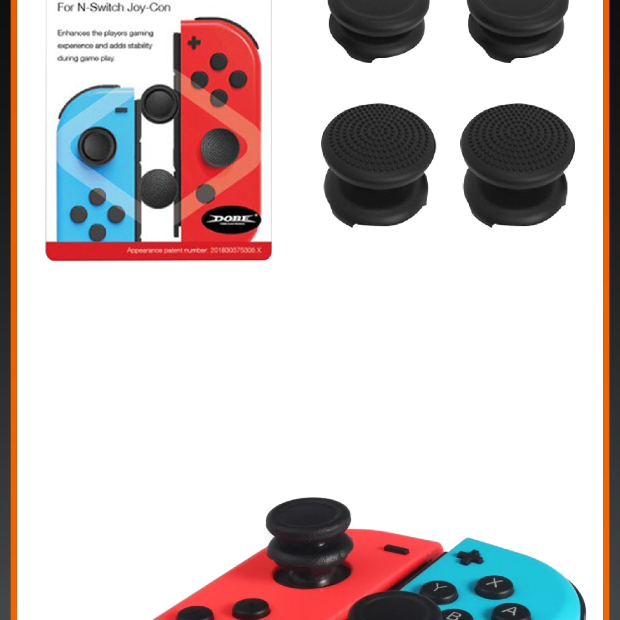 DOBE Switch OLED / V1&V2 /Switch Lite Joycon Joy Con Thumb Grip Cap ...