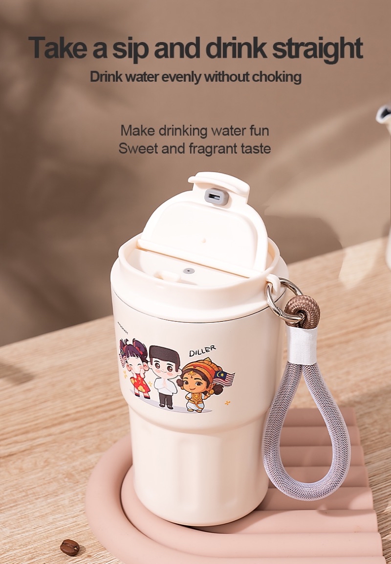 Diller Merdeka Coffee Office SUS304 Travel Direct Drinking Thermo Cup ...