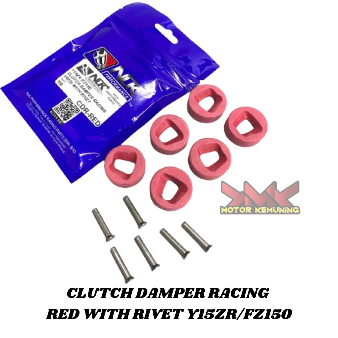 NLK CLUTCH DAMPER RACING RED WITH RIVET Y16 R15 MT15 Y15ZR Y15 FZ150 ...