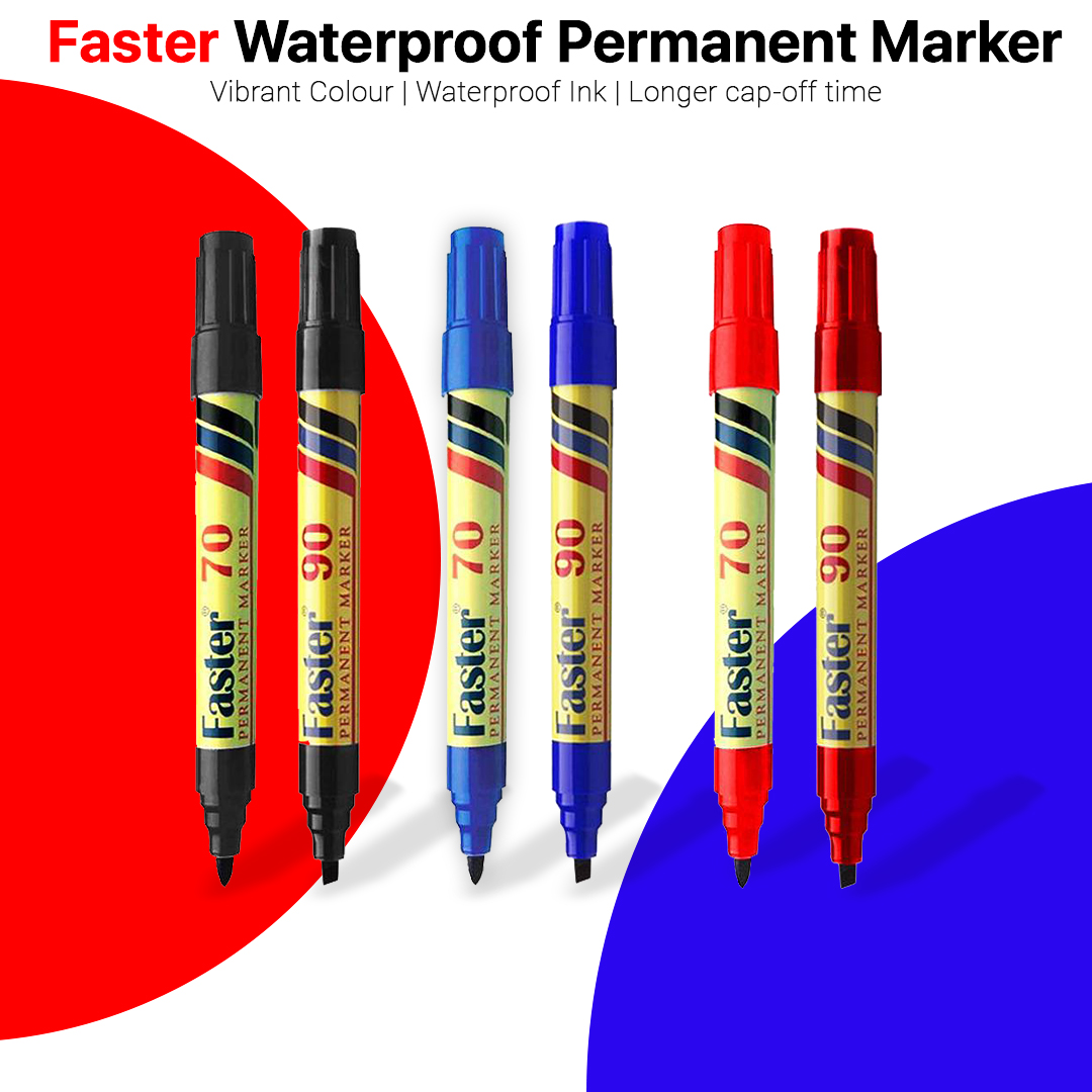 Faster Permanent Marker Pen Waterproof Ink Art Markers 70 90 -(1s/PCS ...