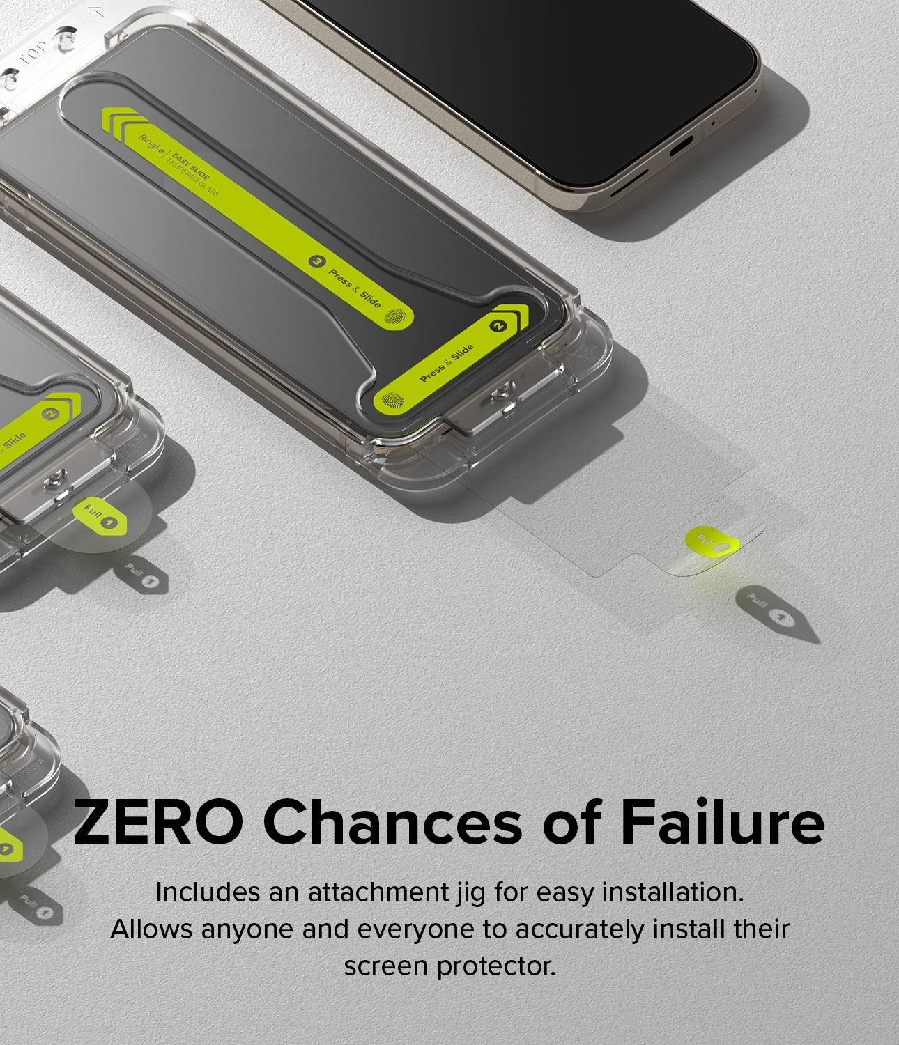 RINGKE® EASY SLIDE TEMPERED GLASS Zero Changes Failure Google Pixel 9