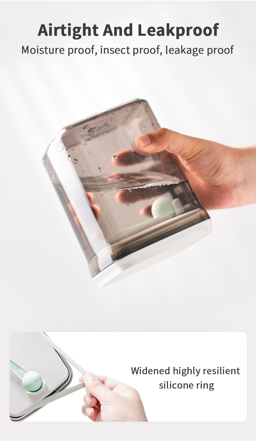 Simplus Airtight Food Storage Container | One-button Press | UV ...